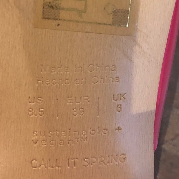 Pink Block heeled Sandals Sz.8.5 - Picture 3 of 6